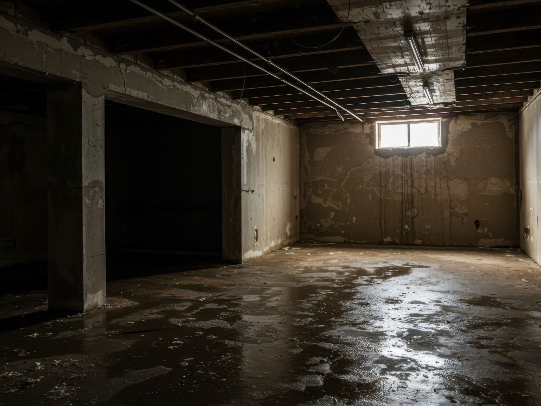 flooded basement