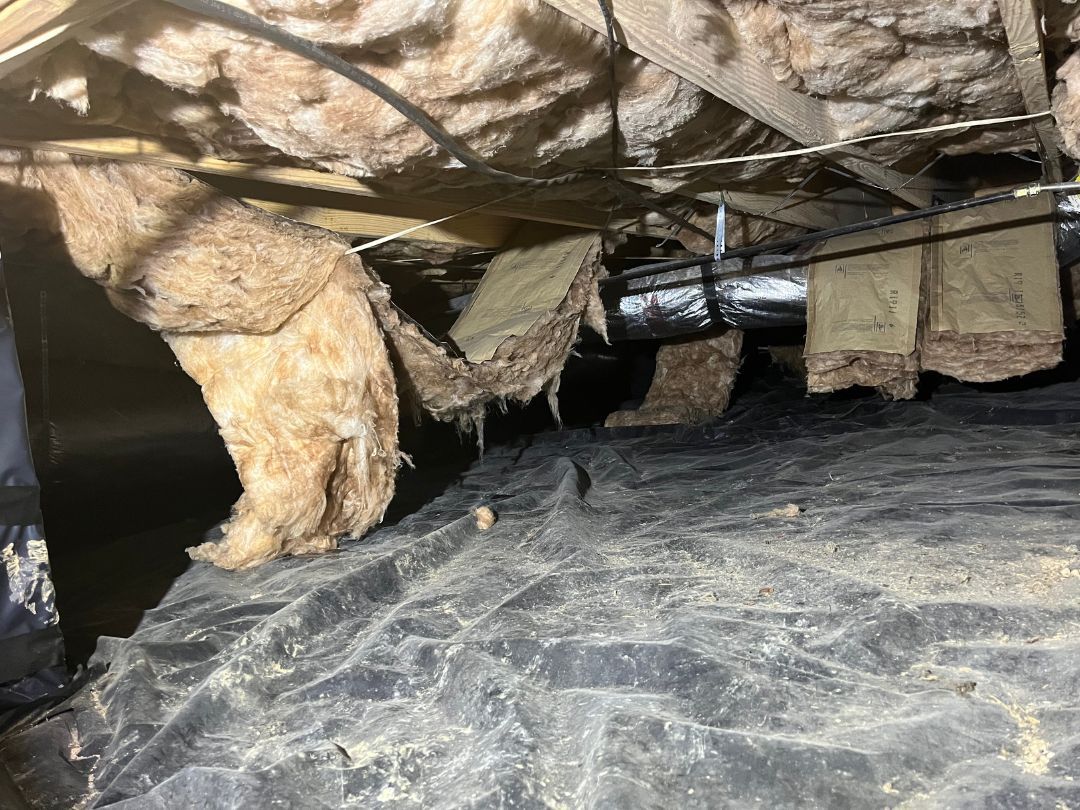 sagging crawl space insulation
