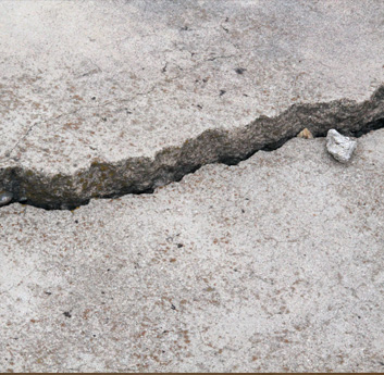 crack in concrete floor
